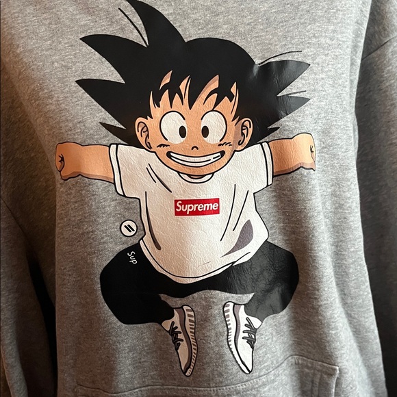 Gray Anime Graphic Hoodie - Picture 2 of 8